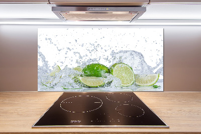 Cooker splashback Lime and water