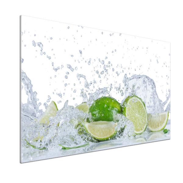 Cooker splashback Lime and water