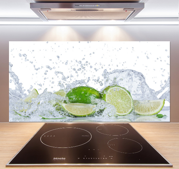 Cooker splashback Lime and water