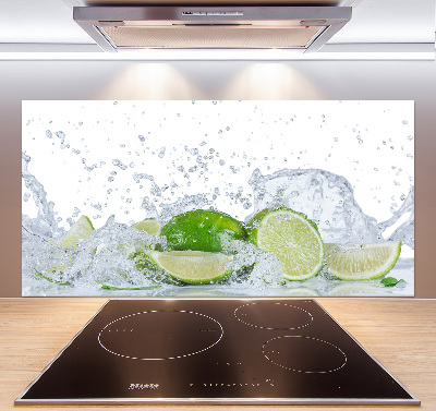 Cooker splashback Lime and water