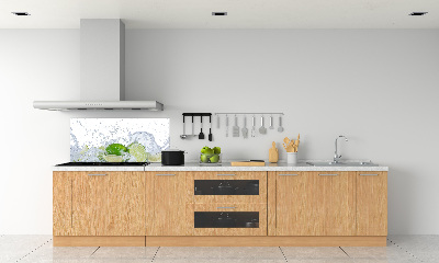 Cooker splashback Lime and water