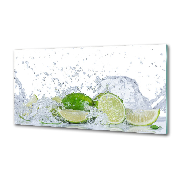 Cooker splashback Lime and water