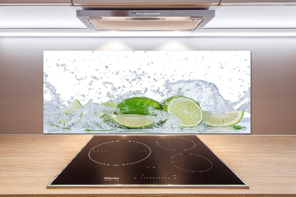 Cooker splashback Lime and water