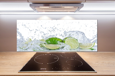 Cooker splashback Lime and water