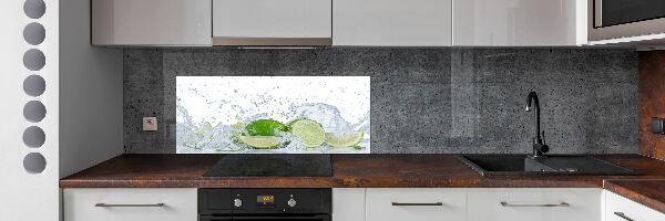 Cooker splashback Lime and water