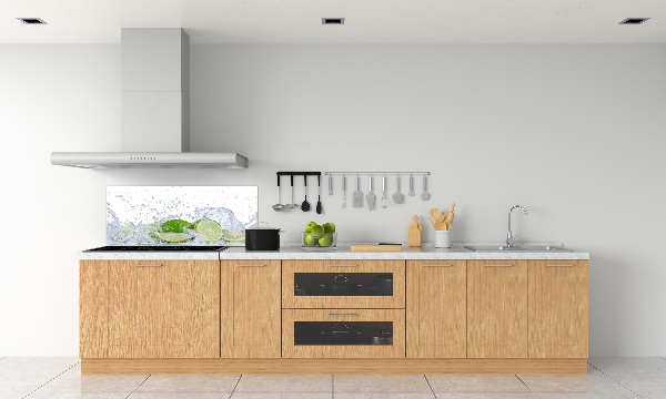 Cooker splashback Lime and water