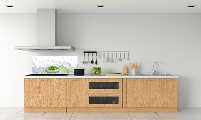 Cooker splashback Lime and water