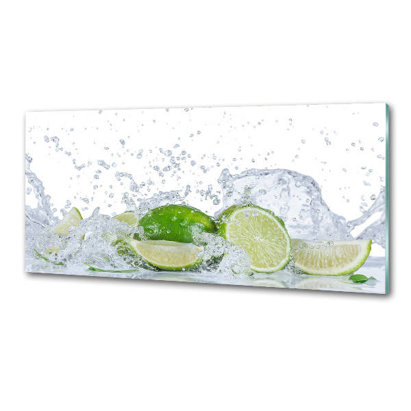 Cooker splashback Lime and water