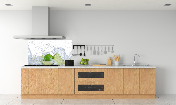 Cooker splashback Lime and water