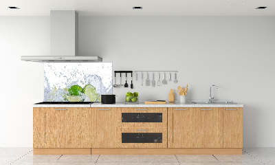 Cooker splashback Lime and water