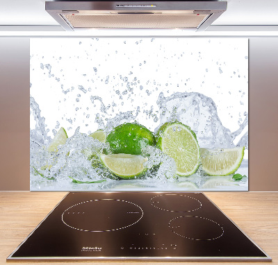 Cooker splashback Lime and water