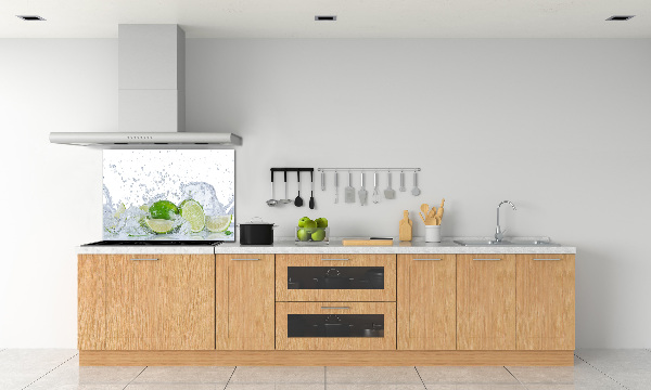 Cooker splashback Lime and water