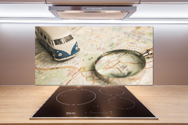 Cooker splashback Travel symbolism