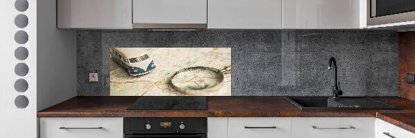 Cooker splashback Travel symbolism