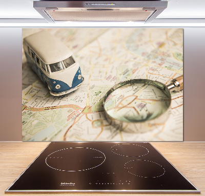 Cooker splashback Travel symbolism