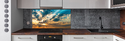 Cooker splashback Sunset heaven