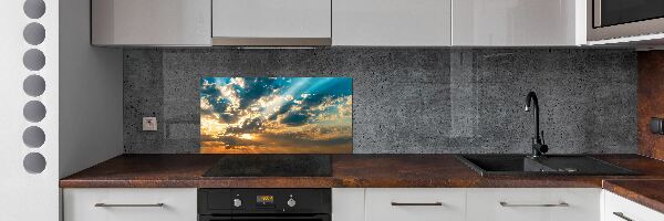 Cooker splashback Sunset heaven