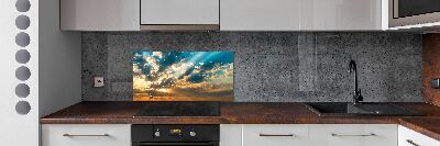 Cooker splashback Sunset heaven