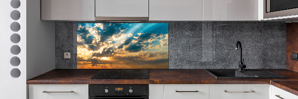 Cooker splashback Sunset heaven