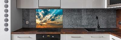 Cooker splashback Sunset heaven