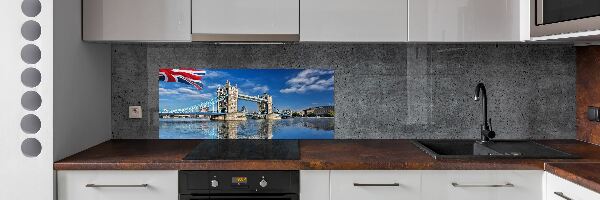 Glass splashback Tower Bridge London