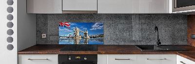 Glass splashback Tower Bridge London