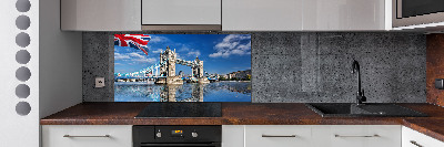 Glass splashback Tower Bridge London