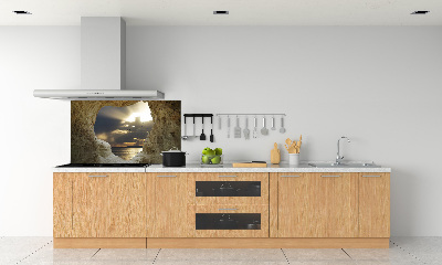 Cooker splashback Coastal cave