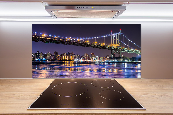 Kitchen splashback A bridge in New York