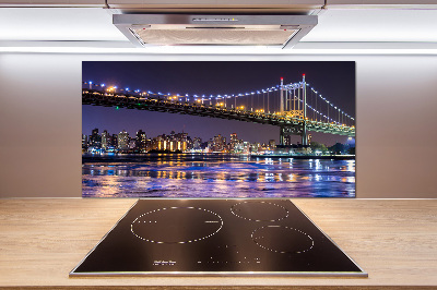 Kitchen splashback A bridge in New York