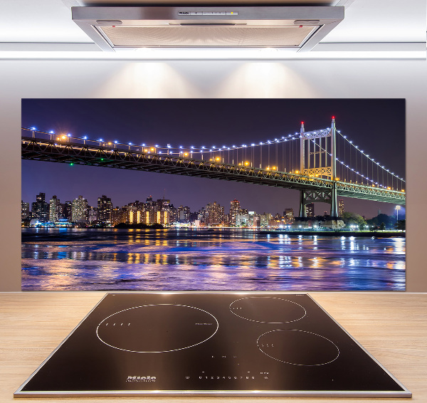 Kitchen splashback A bridge in New York