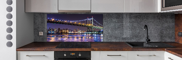 Kitchen splashback A bridge in New York