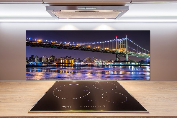 Kitchen splashback A bridge in New York