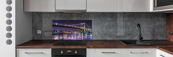 Kitchen splashback A bridge in New York