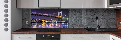 Kitchen splashback A bridge in New York