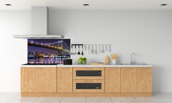 Kitchen splashback A bridge in New York