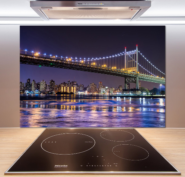 Kitchen splashback A bridge in New York