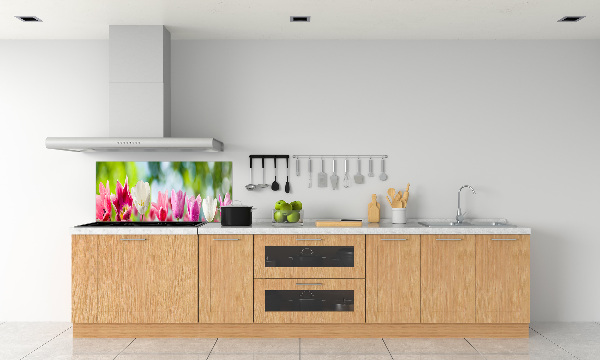 Kitchen splashback Tulips