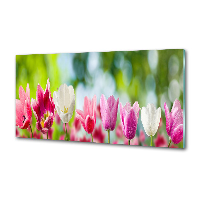 Kitchen splashback Tulips