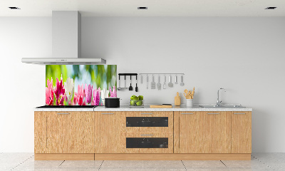 Kitchen splashback Tulips