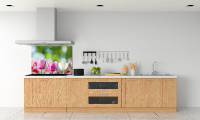 Kitchen splashback Tulips