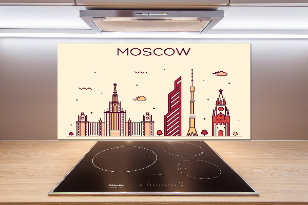 Cooker splashback Moscow buildings