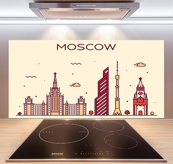 Cooker splashback Moscow buildings