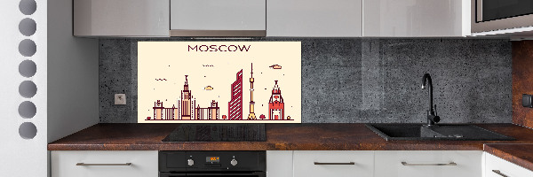 Cooker splashback Moscow buildings