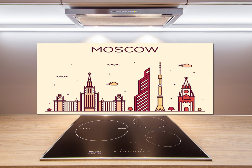 Cooker splashback Moscow buildings