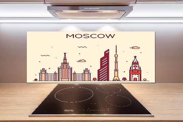 Cooker splashback Moscow buildings