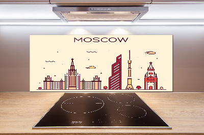 Cooker splashback Moscow buildings