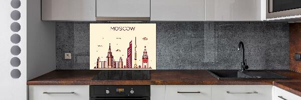 Cooker splashback Moscow buildings