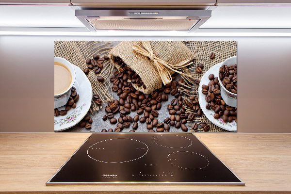 Cooker splashback Coffee with milk