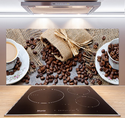 Cooker splashback Coffee with milk